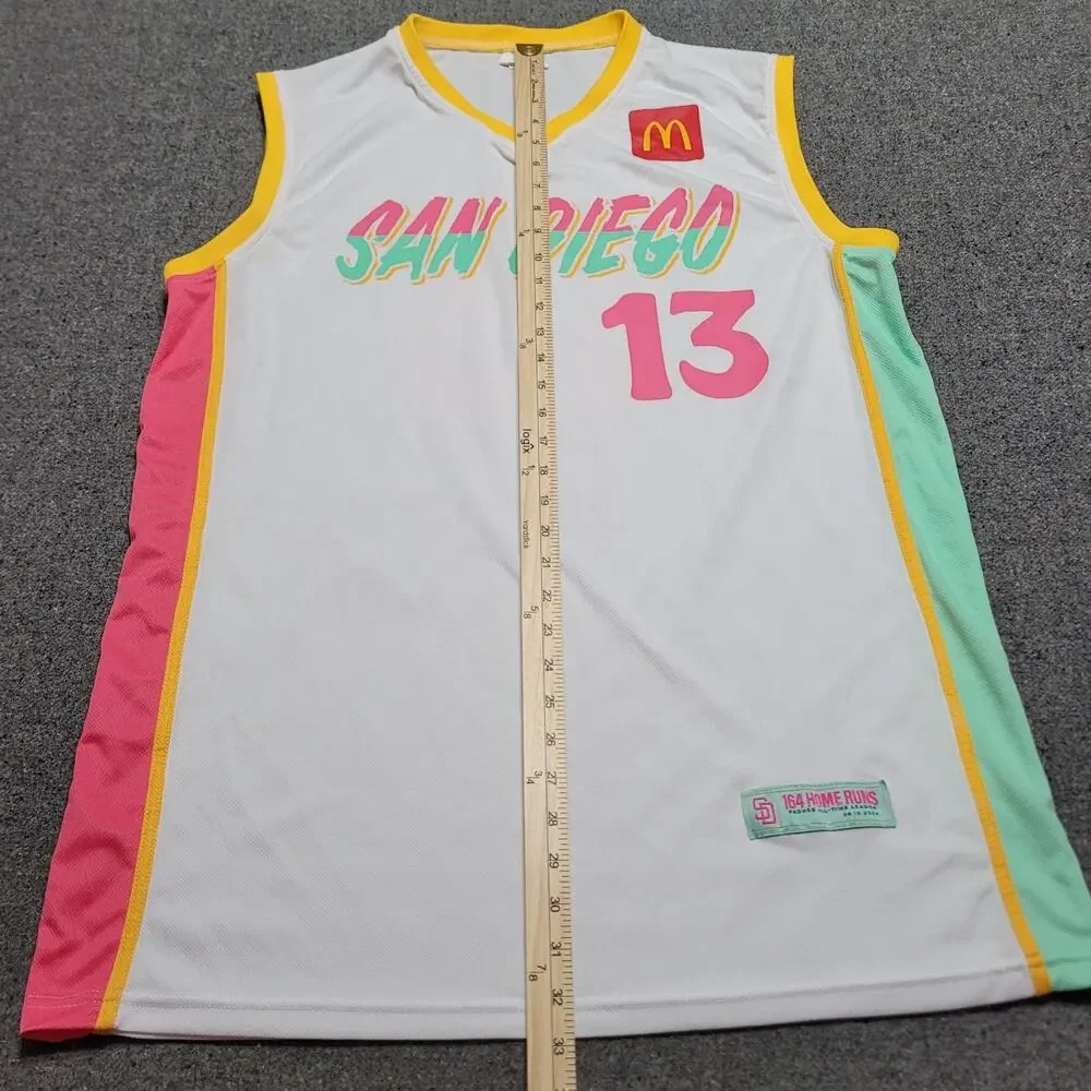 San Diego Padres Jersey Extra Large Manny Machado City Connect Basketball Tank